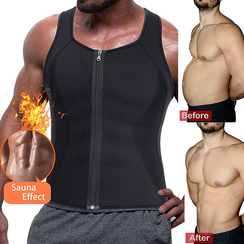 sauna vest before and after
